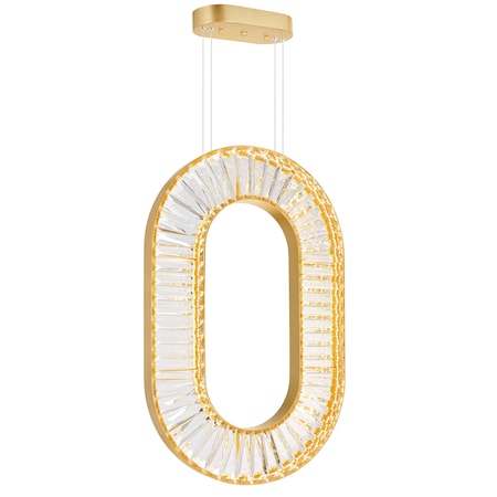 Cwi Lighting Bjoux LED Chandelier With Sun Gold Finish 1219P19-1-625-O